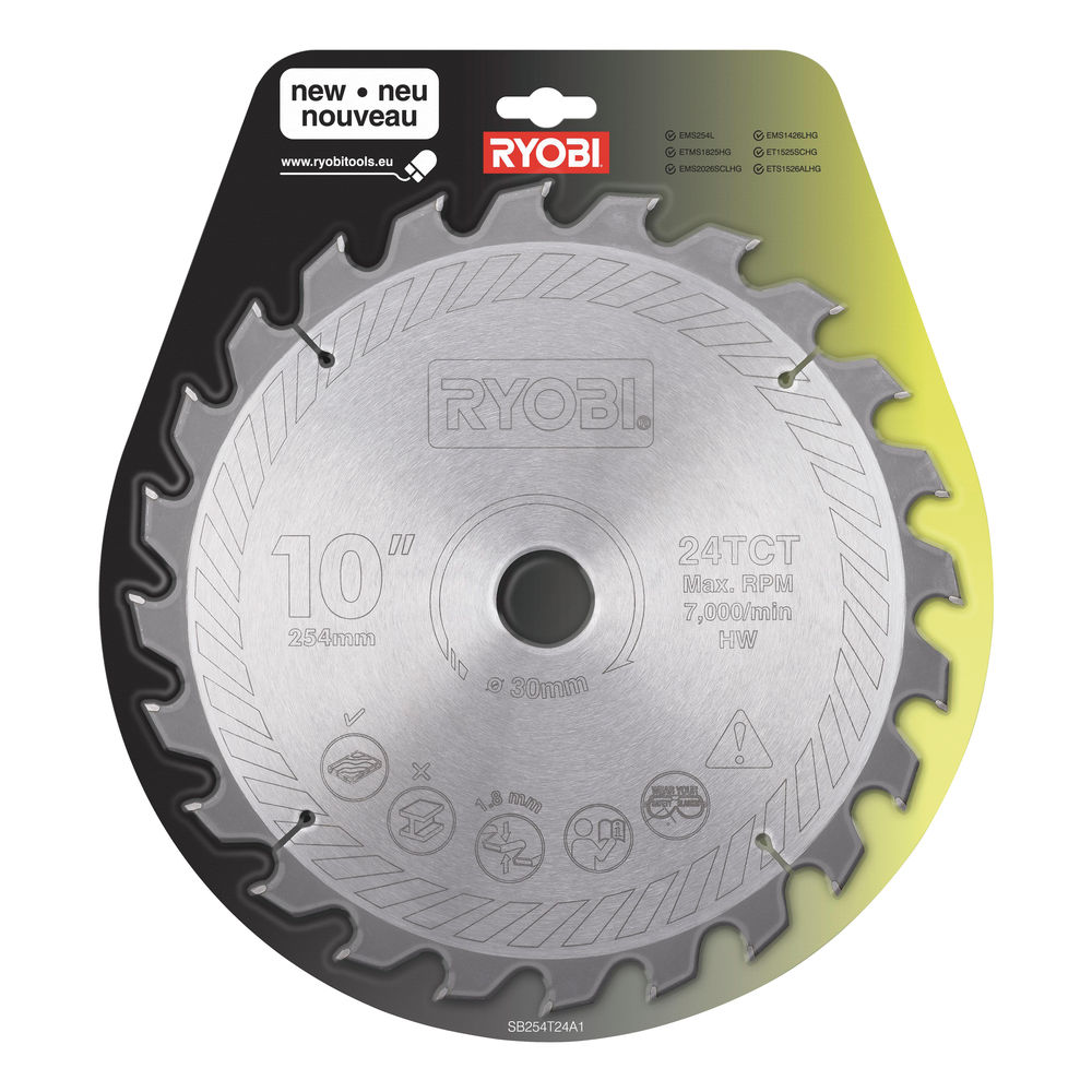 Ryobi SB 254T 24 A1pílový kotúč 254/30 mm, 24 z.