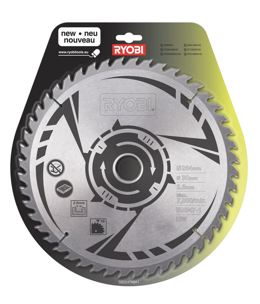 Ryobi SB 254T 48 A1pílový kotúč 254/30 mm, 48 z.