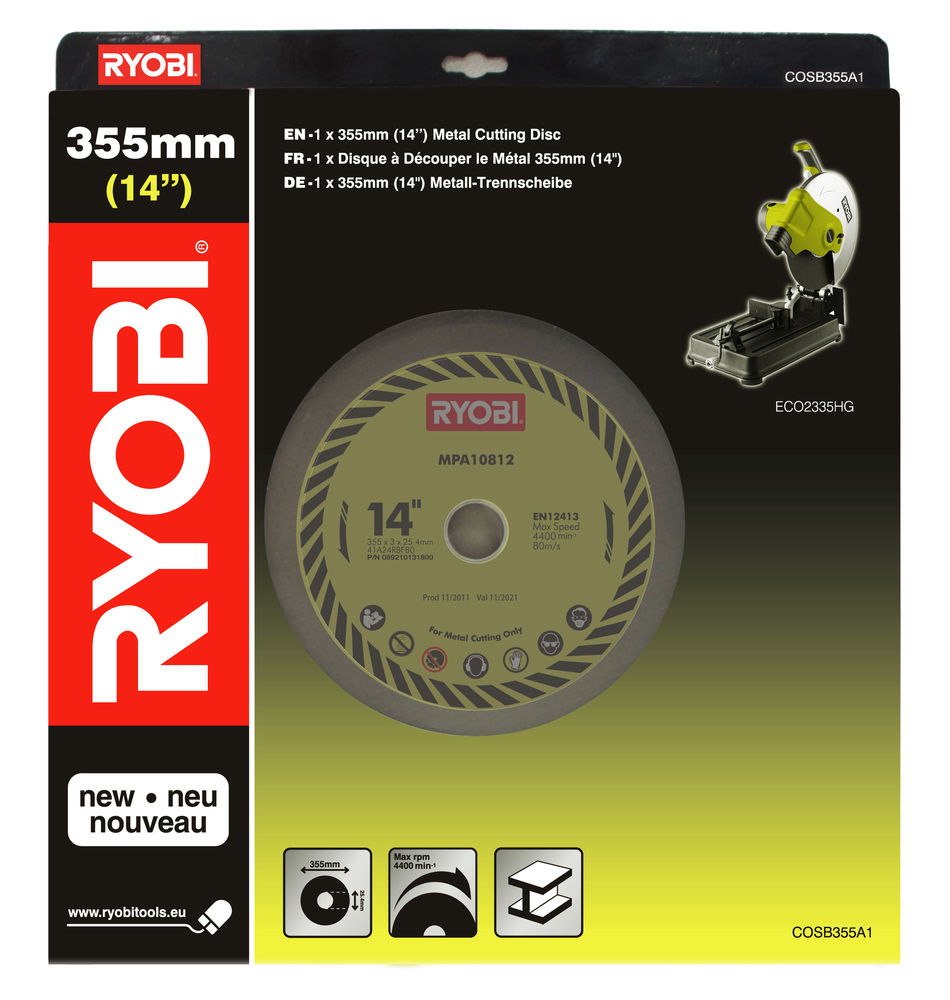 Ryobi COSB 355 A11 x 355 mm kotúč do rozbrušky