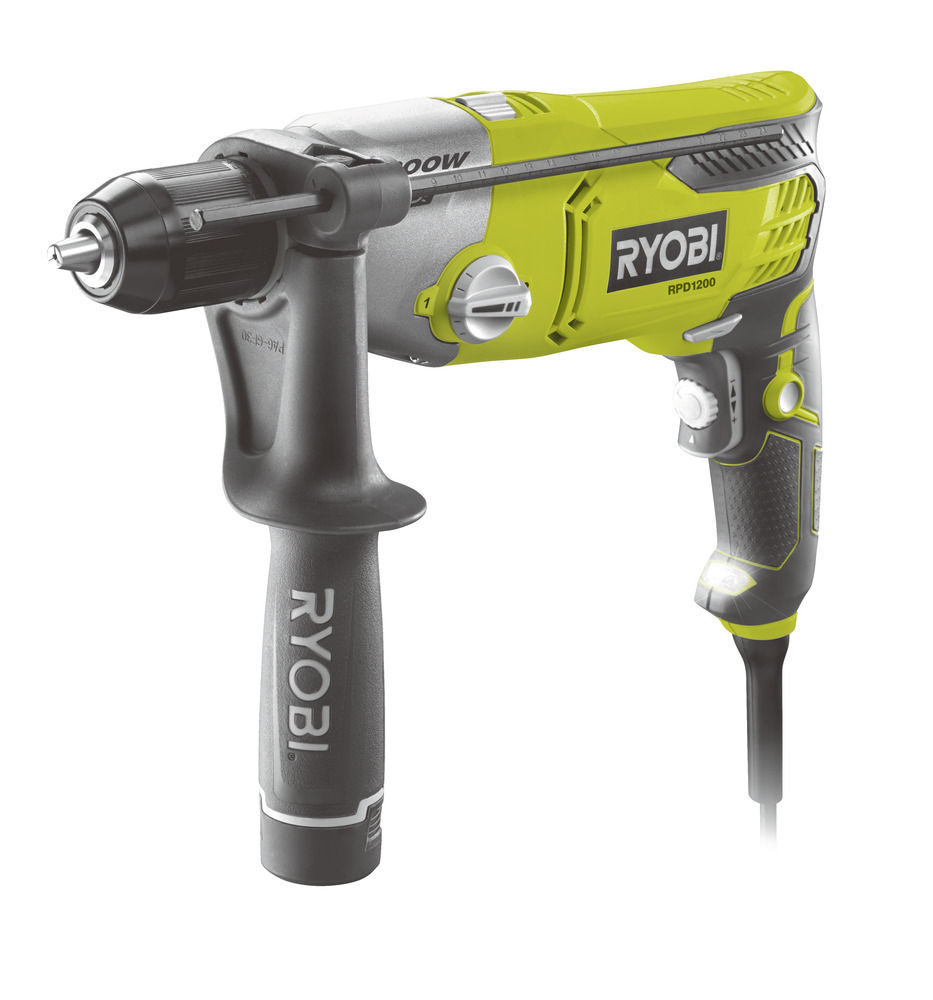 Ryobi RPD 1200-K1200 W príklepová vŕtačka s elektrickým motorom