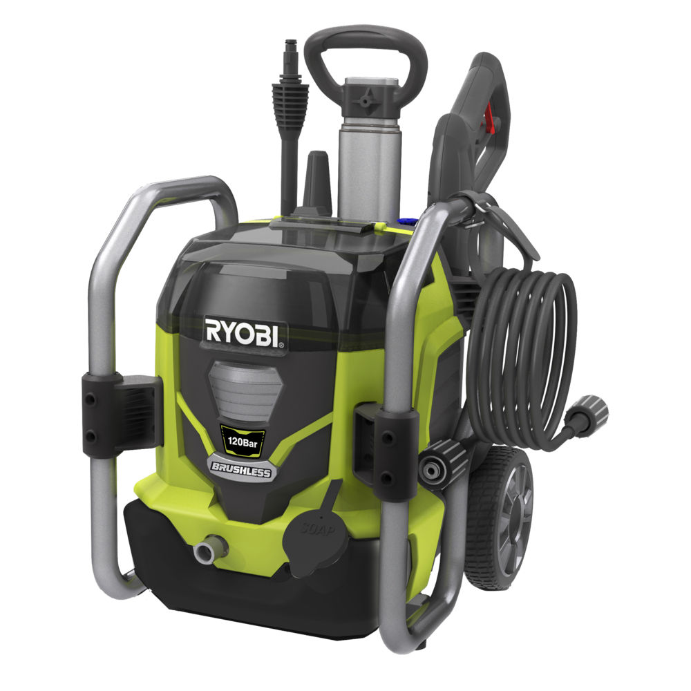 Ryobi RPW36120HIaku 36 V bezuhlíkový vysokotlaký čistič 120 bar