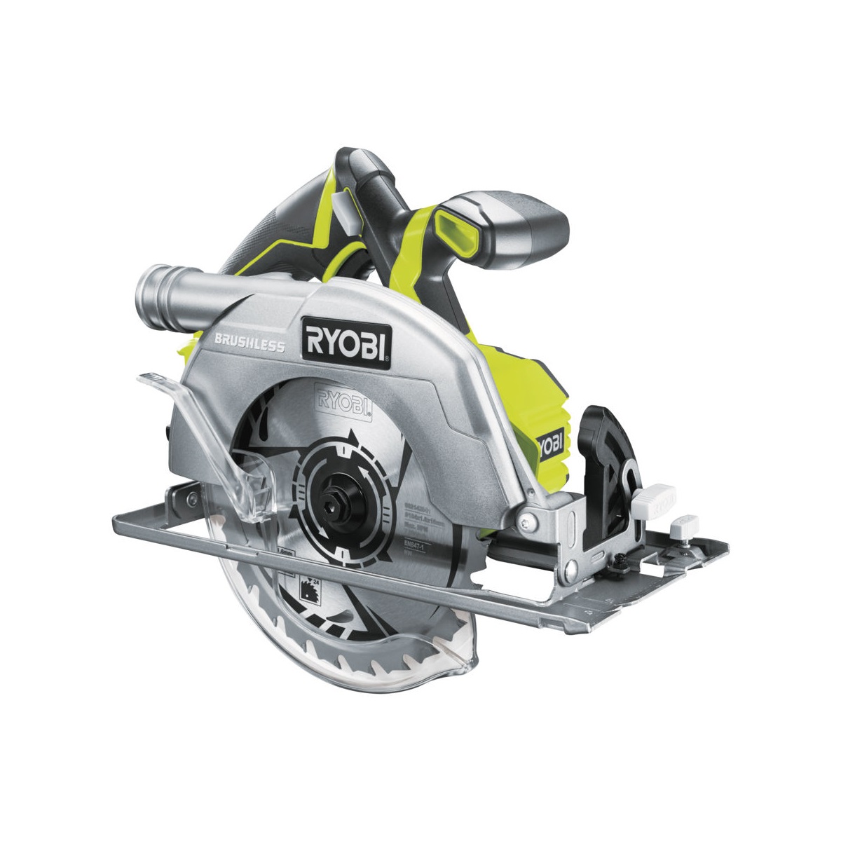 Ryobi R18CS7-0aku 18 V bezuhlíková okružní pila ONE+ (bez baterie a nabíječky)
