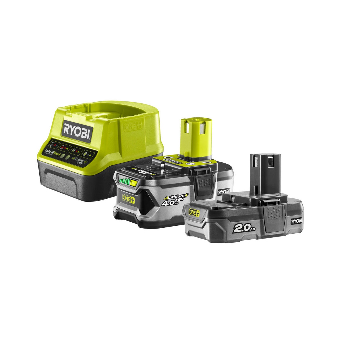 Ryobi RC18120-242sada 18 V lithium iontová baterie 2 + 4 Ah s nabíječkou RC18120 ONE+