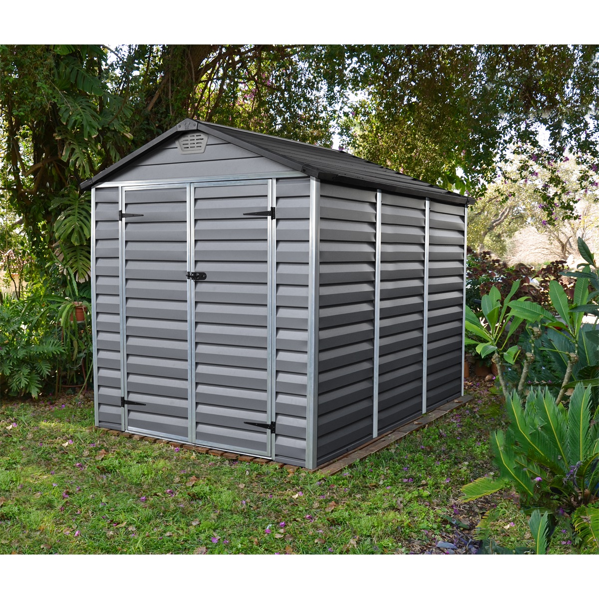 záhradný domček Palram Skylight 6x8 šedý