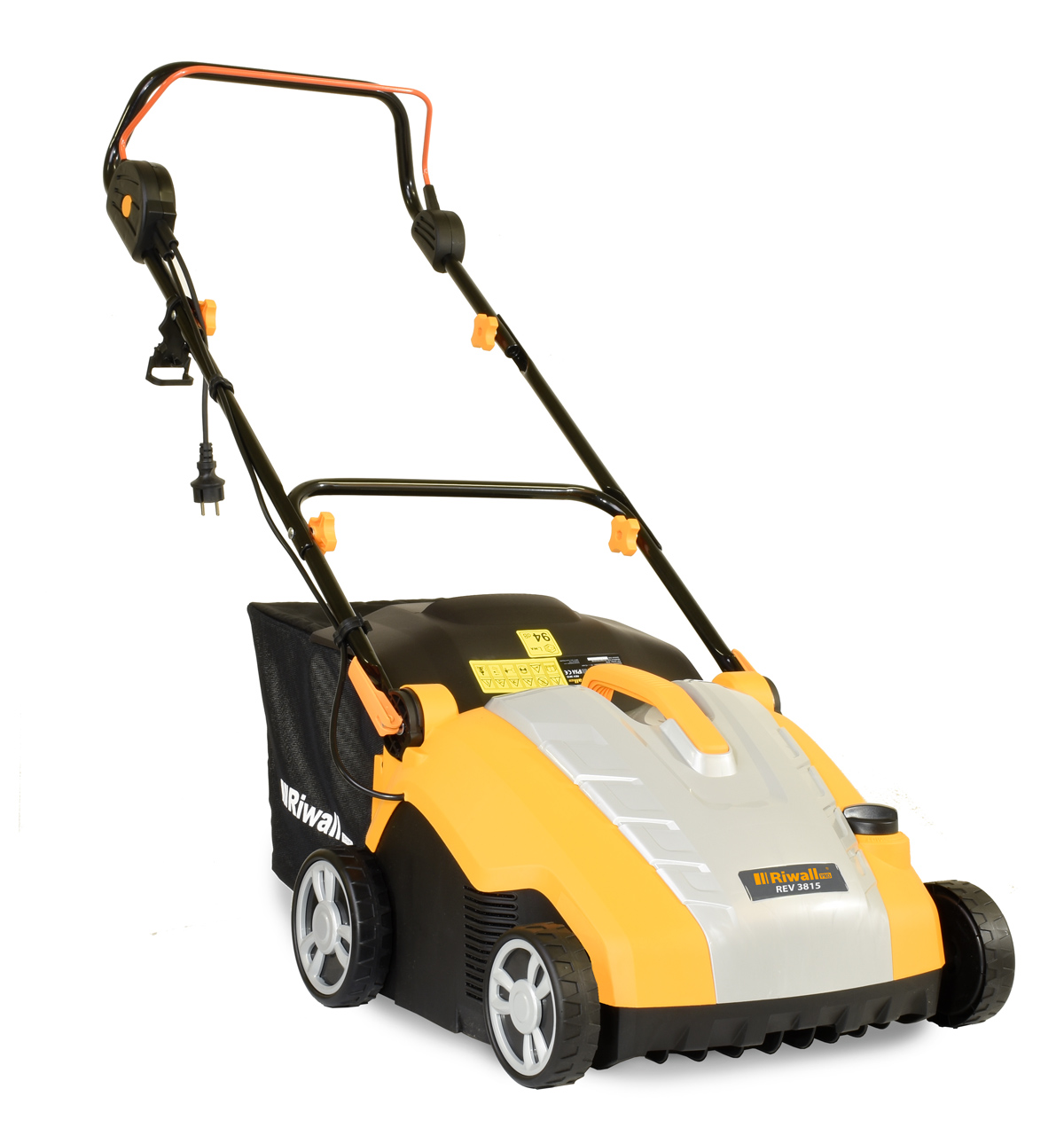Riwall PRO REV 3815-TRÁVNY PREVZDUŠŇOVAČ S ELEKTRICKÝM MOTOROM COMBI 3 V 1