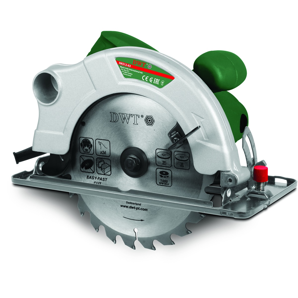 elektrická okružní pila 1200 W DWT HKS12-63
