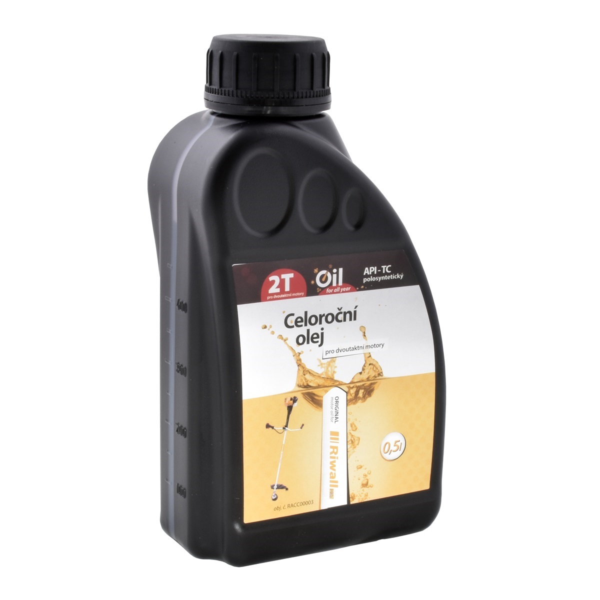 Celoroční olej Riwall pro 2-taktní motory (0.5l)