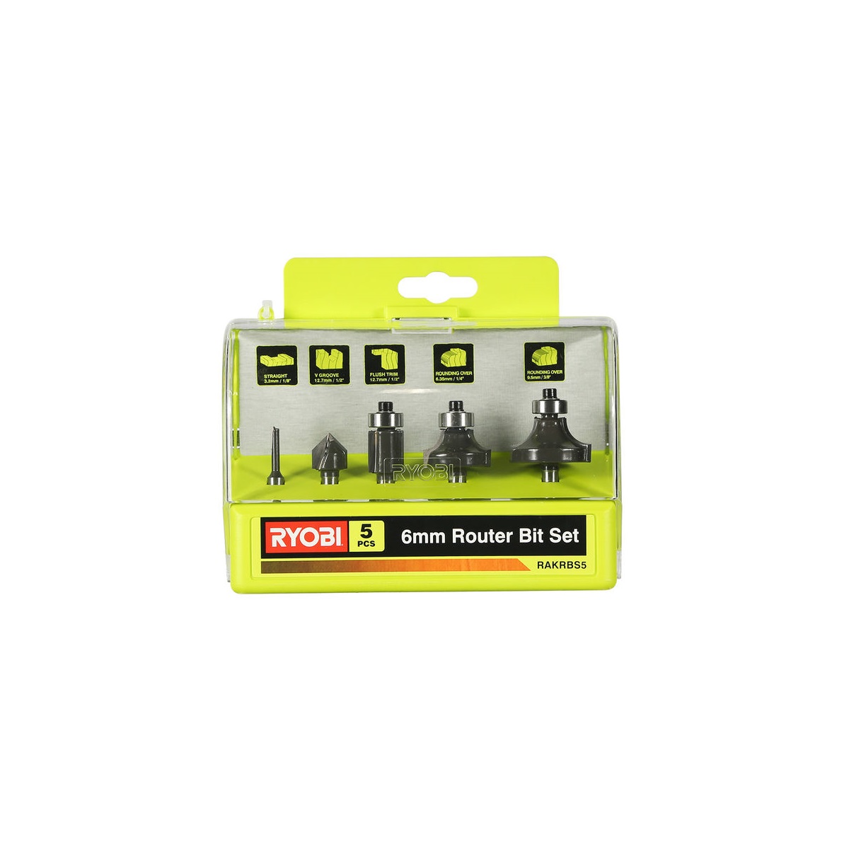 Ryobi RAK 08 QRB8 ks sada fréz