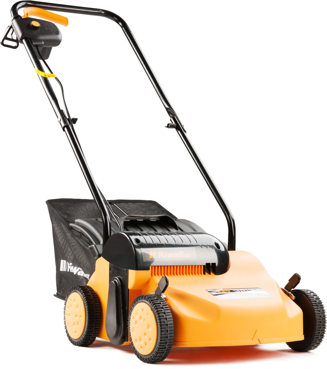 Riwall PRO REV 3213-TRÁVNY PREVZDUŠŇOVAČ S ELEKTRICKÝM MOTOROM COMBI 3 V 1