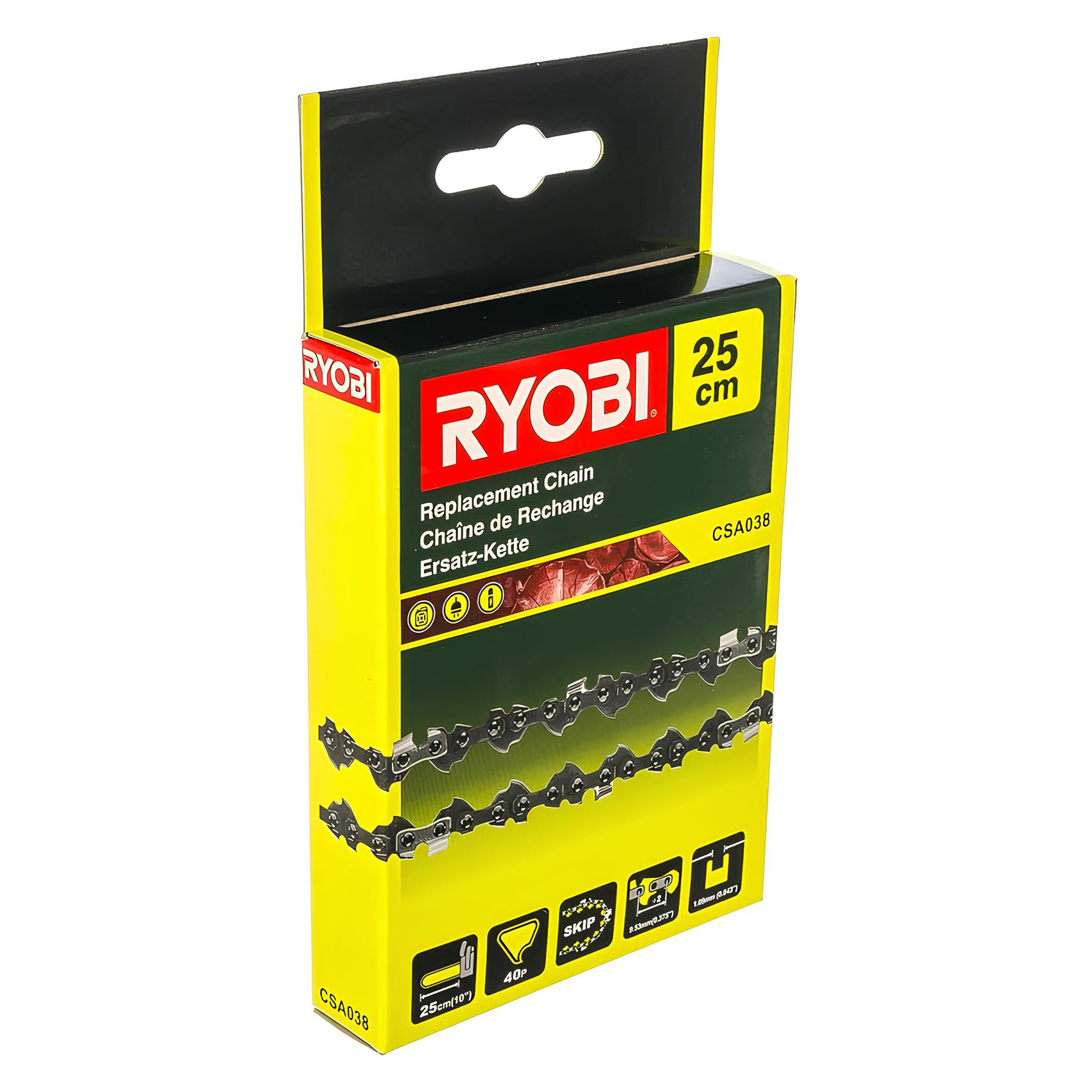 RYOBI Pílová reťaz 3/8" 1,3 mm ( lišta 10" ) 40 článkov