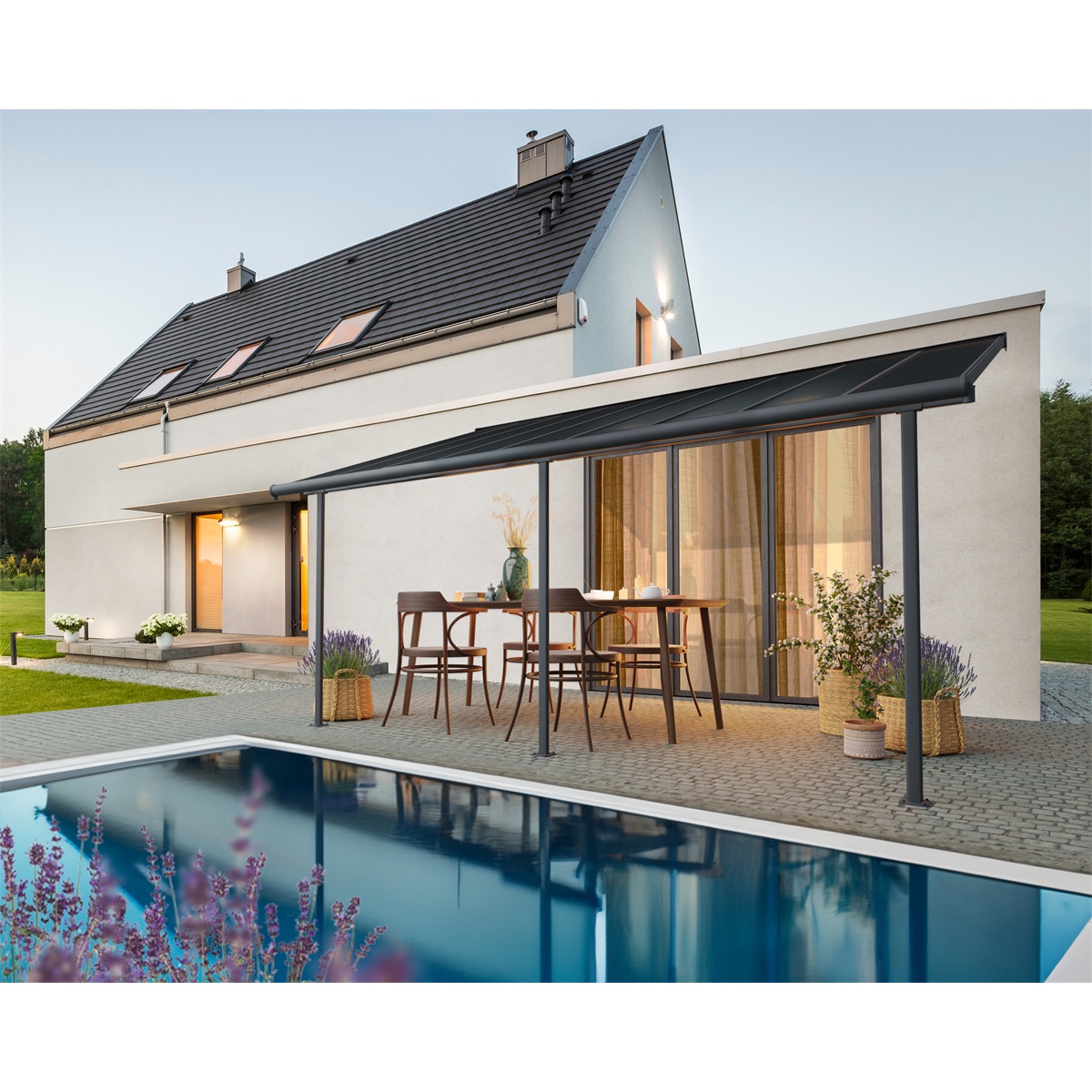 Palram - Canopia Capri 5400 antracit 3 x 5,46